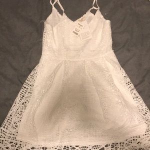 A beautiful white summer dress